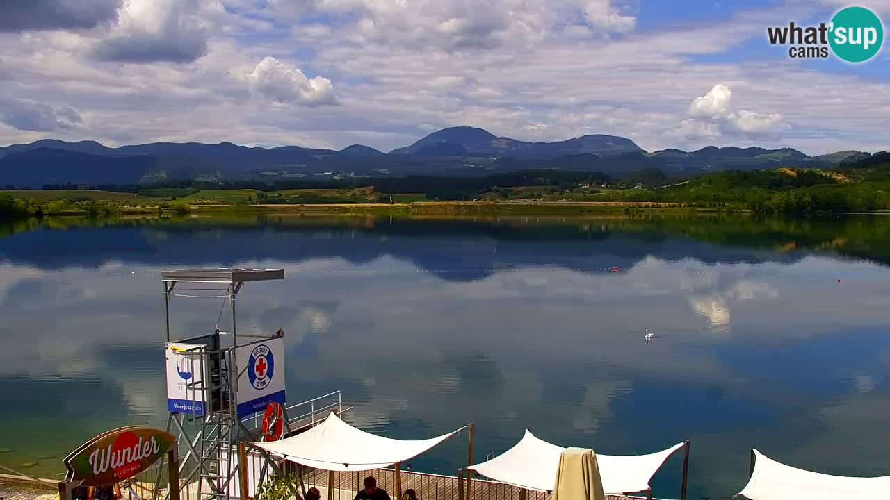 Webcam lago Velenje – Vista en directo desde Velenje Beach