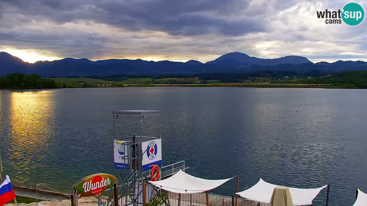 Webcam lago Velenje – Vista en directo desde Velenje Beach