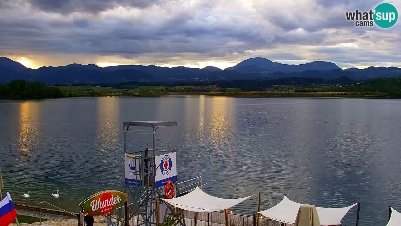 Webcam lac de Velenje – Vue en direct depuis Velenje Beach