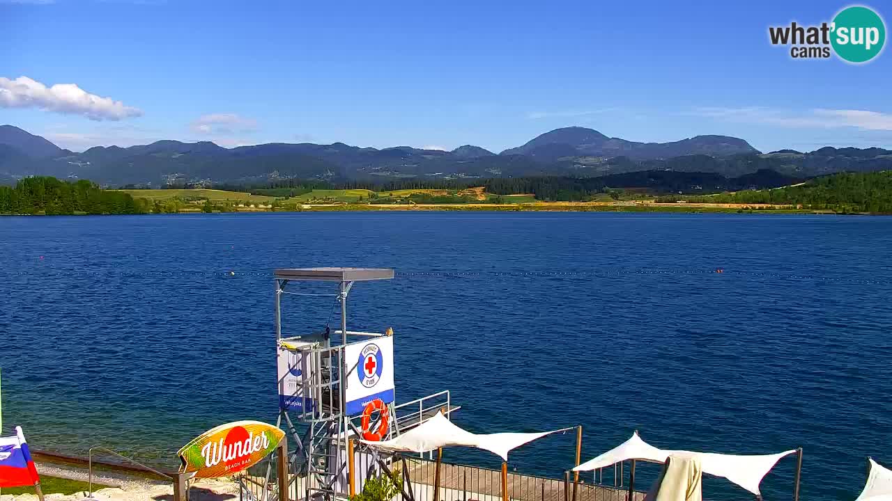 Webcam lago Velenje – Vista en directo desde Velenje Beach