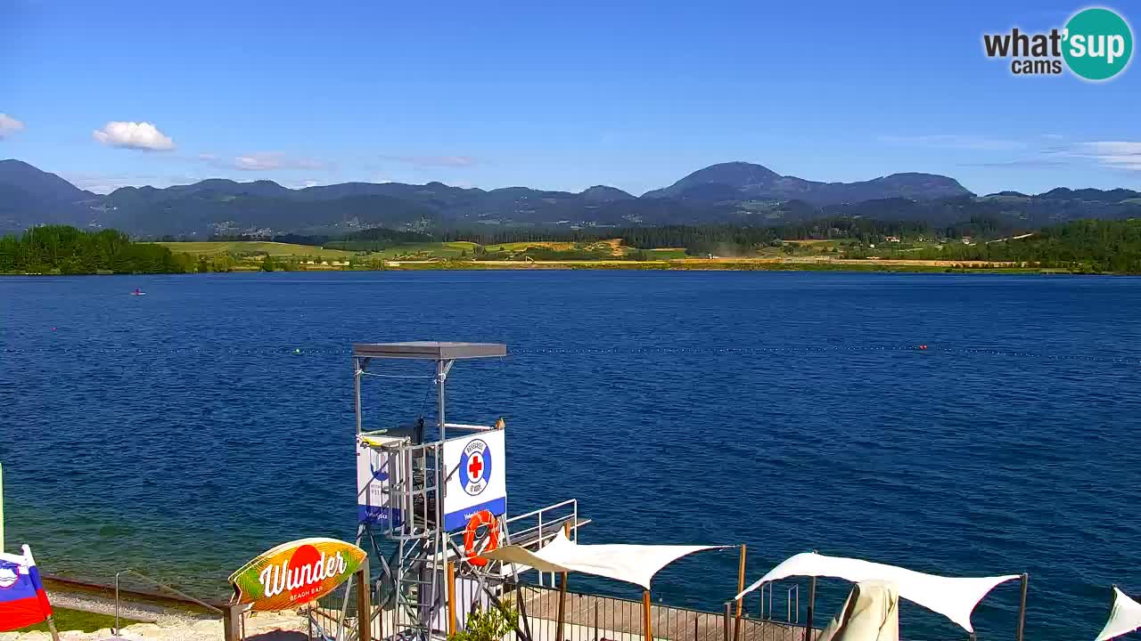 Webcam lago Velenje – Vista en directo desde Velenje Beach