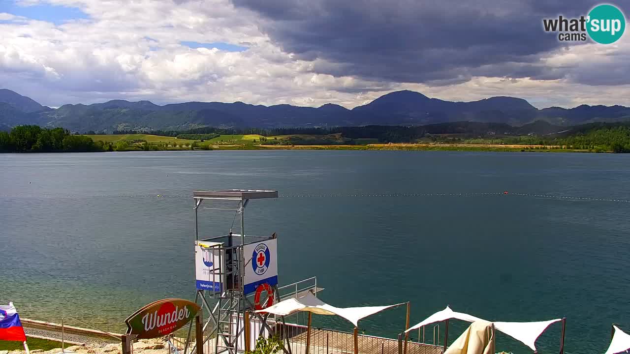 Webcam lac de Velenje – Vue en direct depuis Velenje Beach