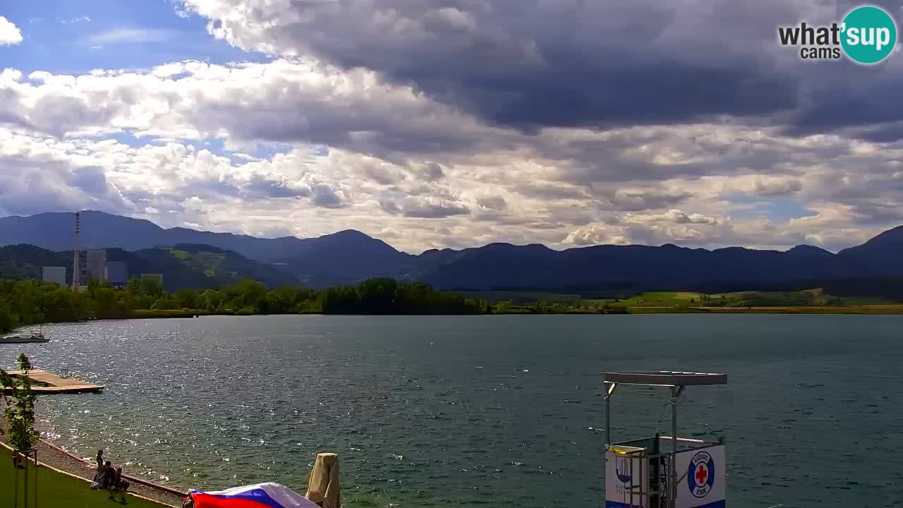 Webcam lac de Velenje – Vue en direct depuis Velenje Beach