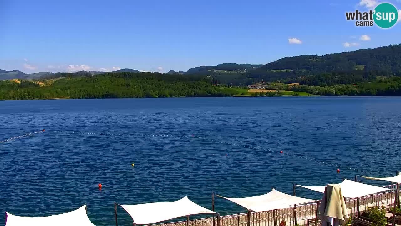 Webcam lago Velenje – Vista en directo desde Velenje Beach