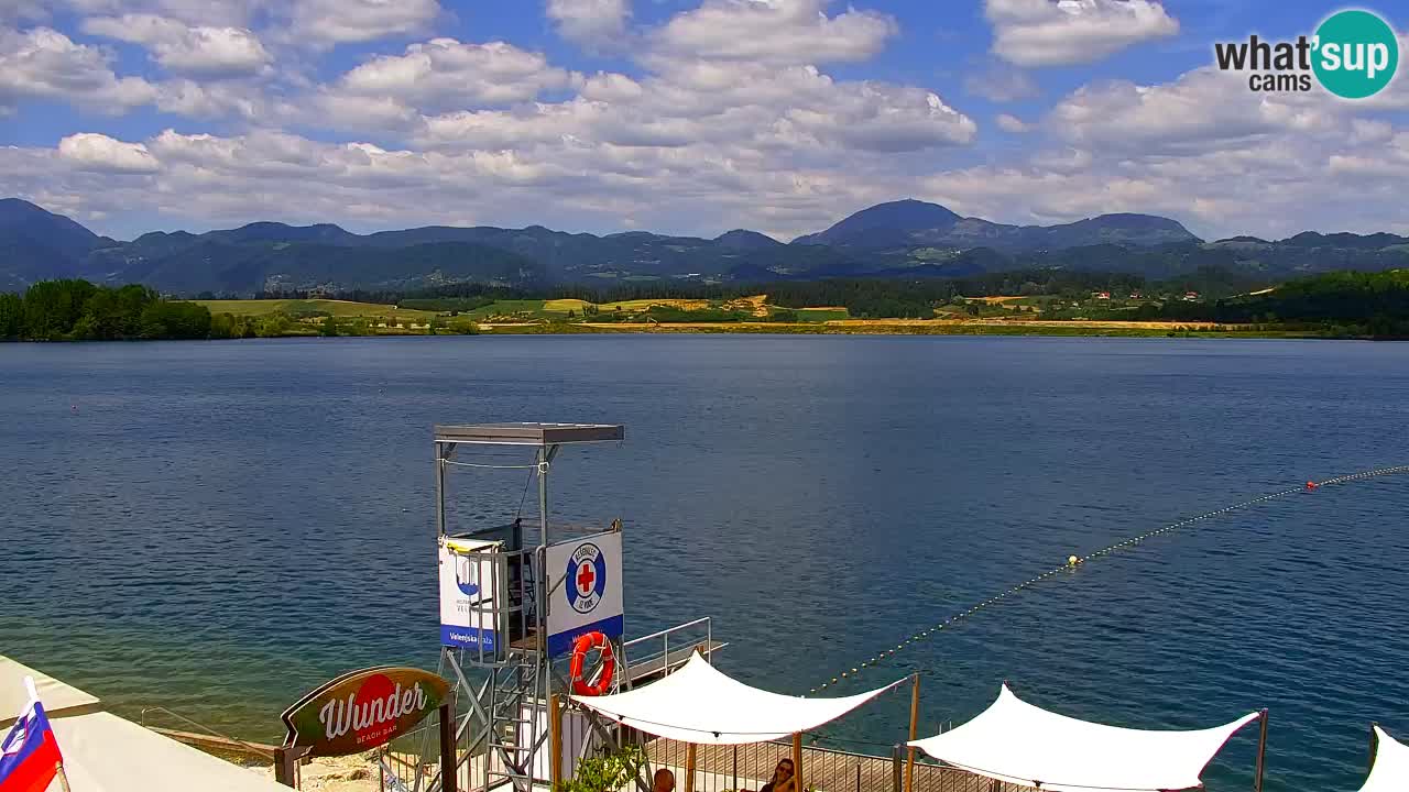 Web kamera Velenjsko jezero – Plaža Velenje uživo