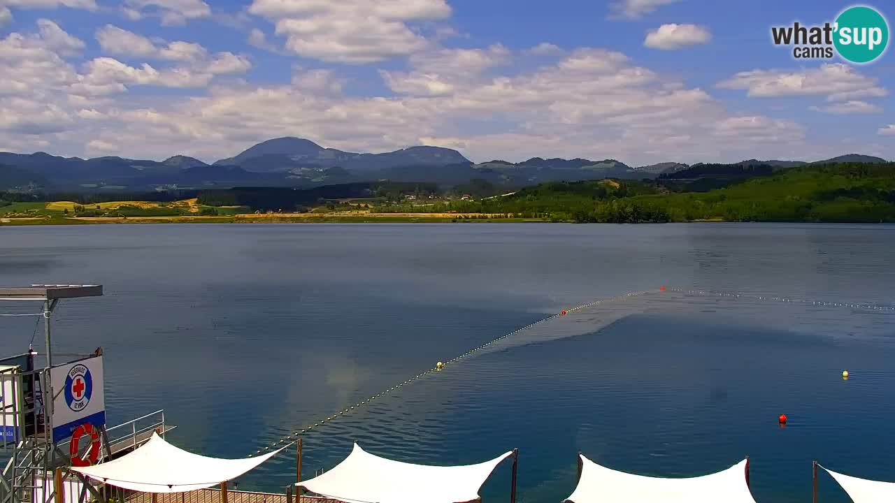 Webcam lac de Velenje – Vue en direct depuis Velenje Beach