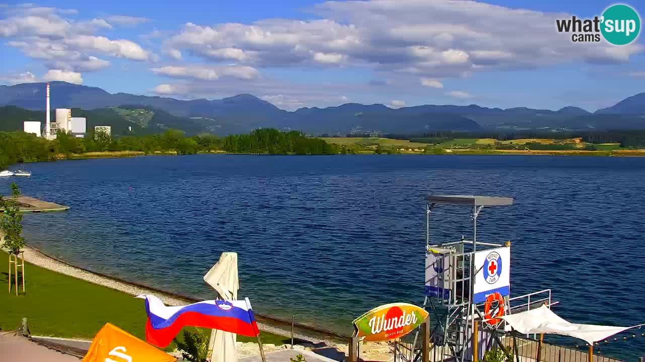 Webcam lago Velenje – Vista en directo desde Velenje Beach