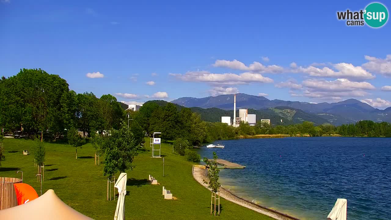 Webcam lago Velenje – Vista en directo desde Velenje Beach