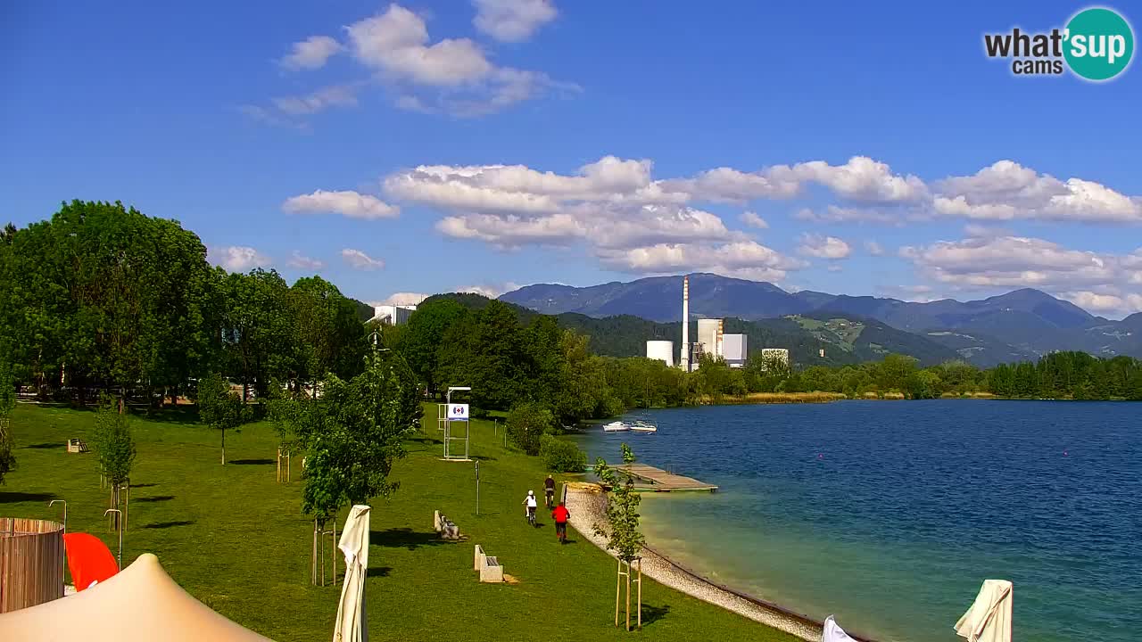 Webcam lago Velenje – Vista en directo desde Velenje Beach