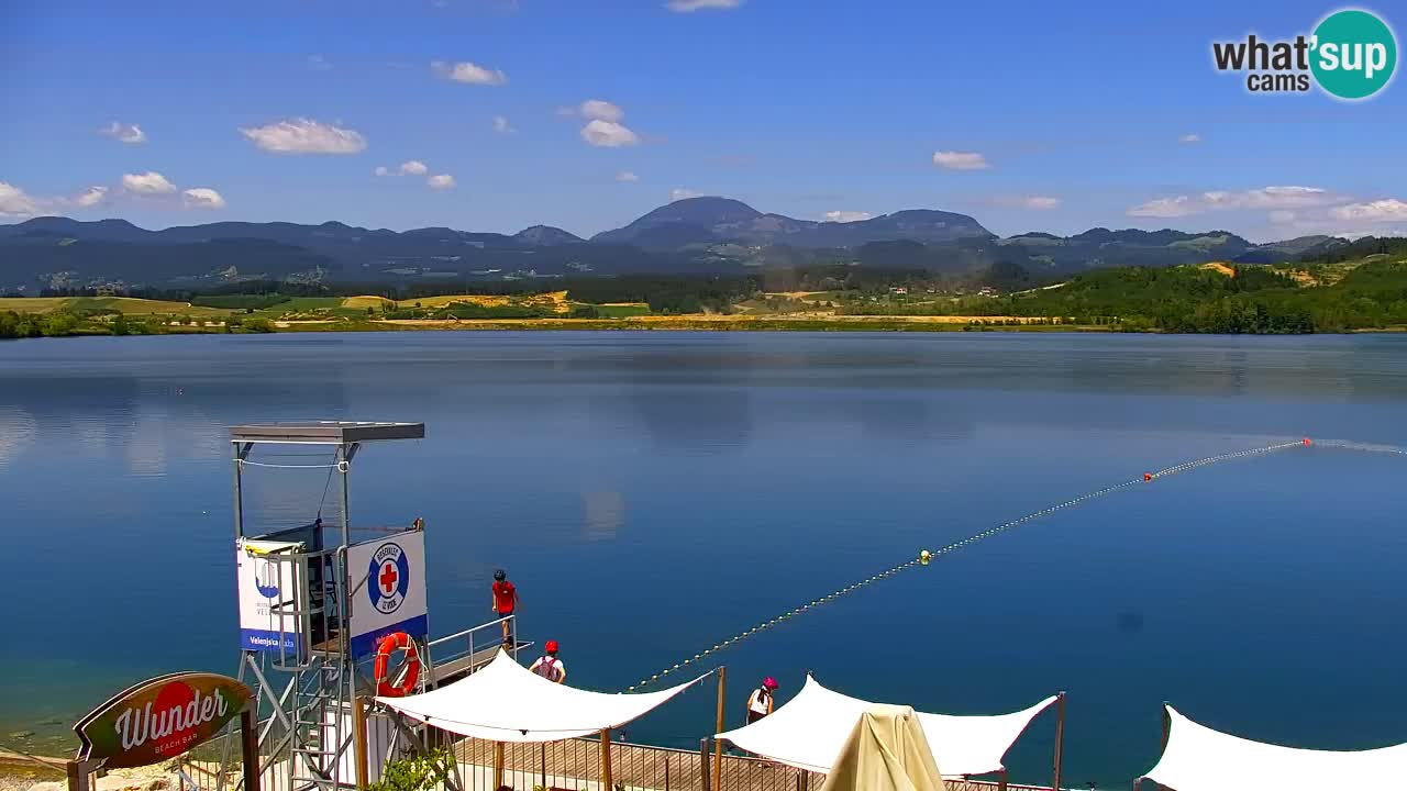 Webcam Lago di Velenje – Spiaggia di Velenje in diretta