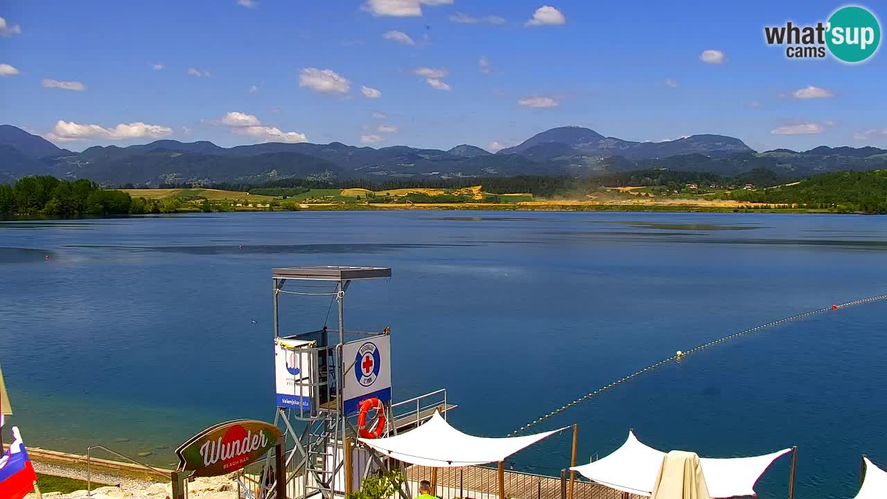 Web kamera Velenjsko jezero – Plaža Velenje uživo