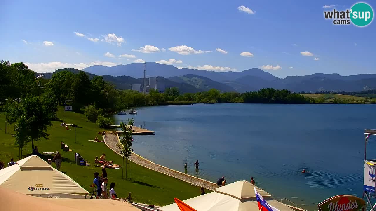 Web kamera Velenjsko jezero – Plaža Velenje uživo