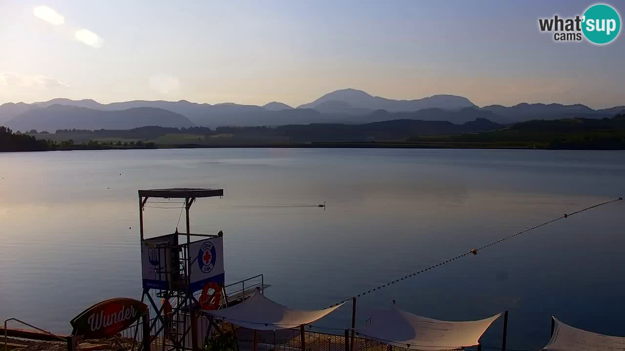 Webcam lago Velenje – Vista en directo desde Velenje Beach