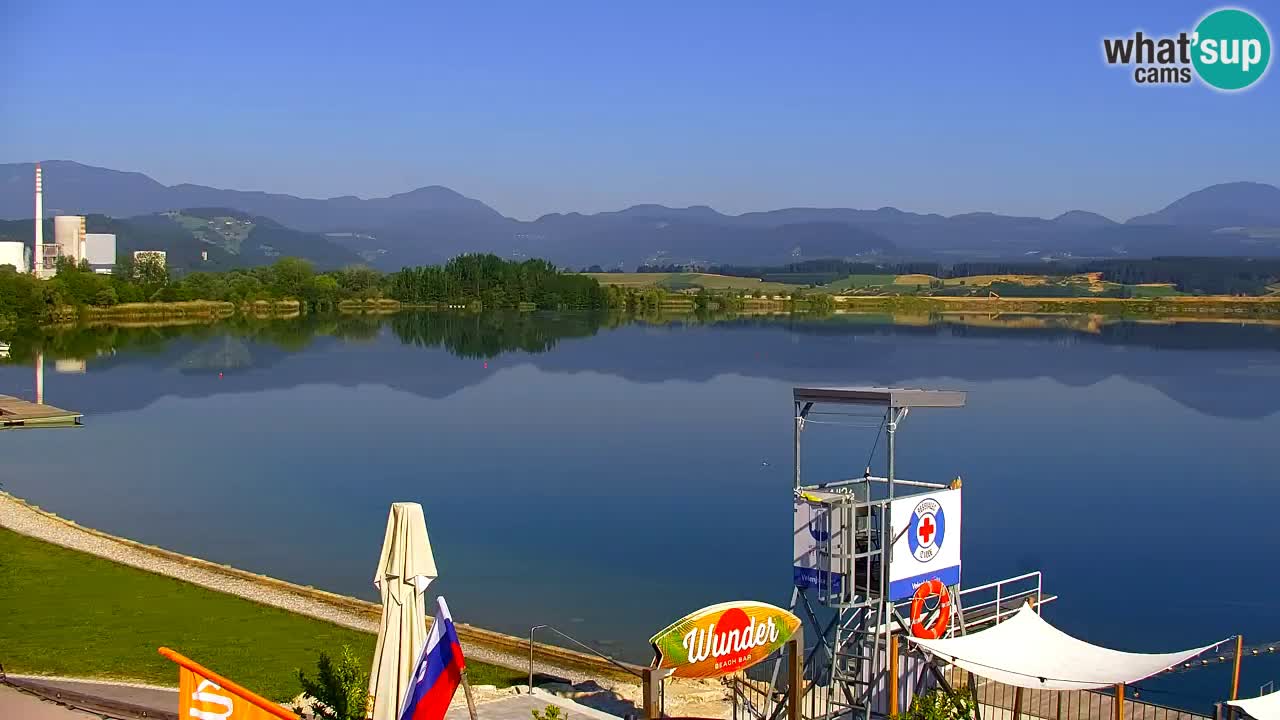 Webcam lac de Velenje – Vue en direct depuis Velenje Beach