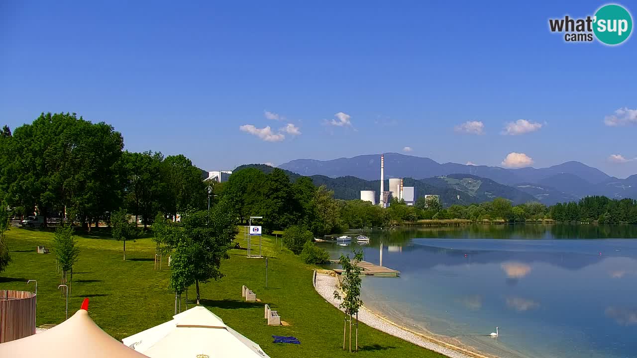 Webcam lac de Velenje – Vue en direct depuis Velenje Beach