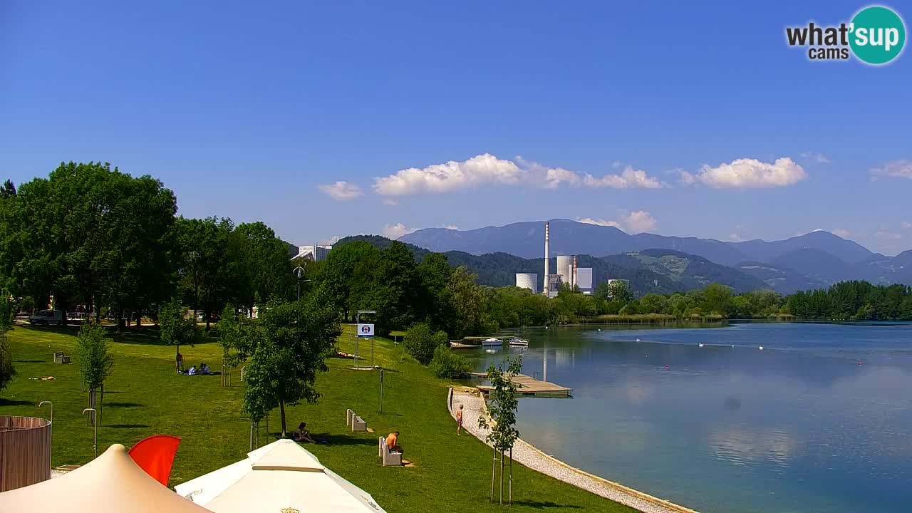 Web kamera Velenjsko jezero – Plaža Velenje uživo