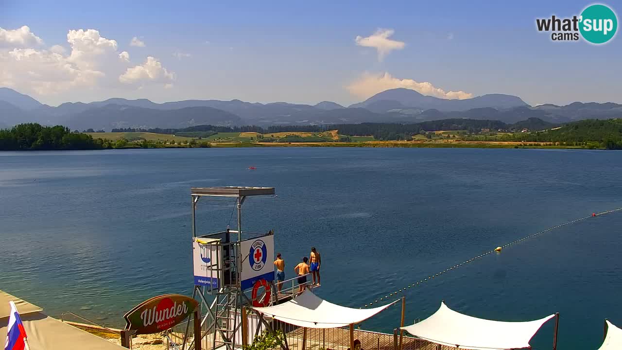 Webcam lago Velenje – Vista en directo desde Velenje Beach