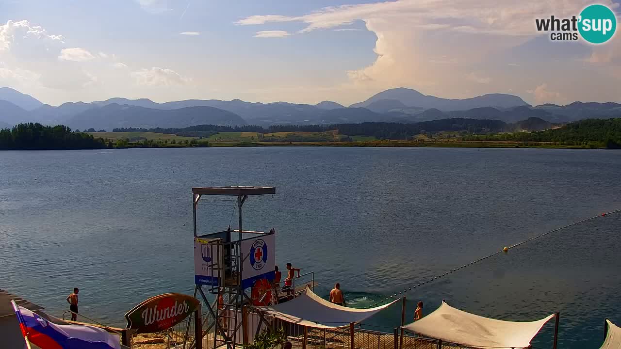 Webcam Lago di Velenje – Spiaggia di Velenje in diretta