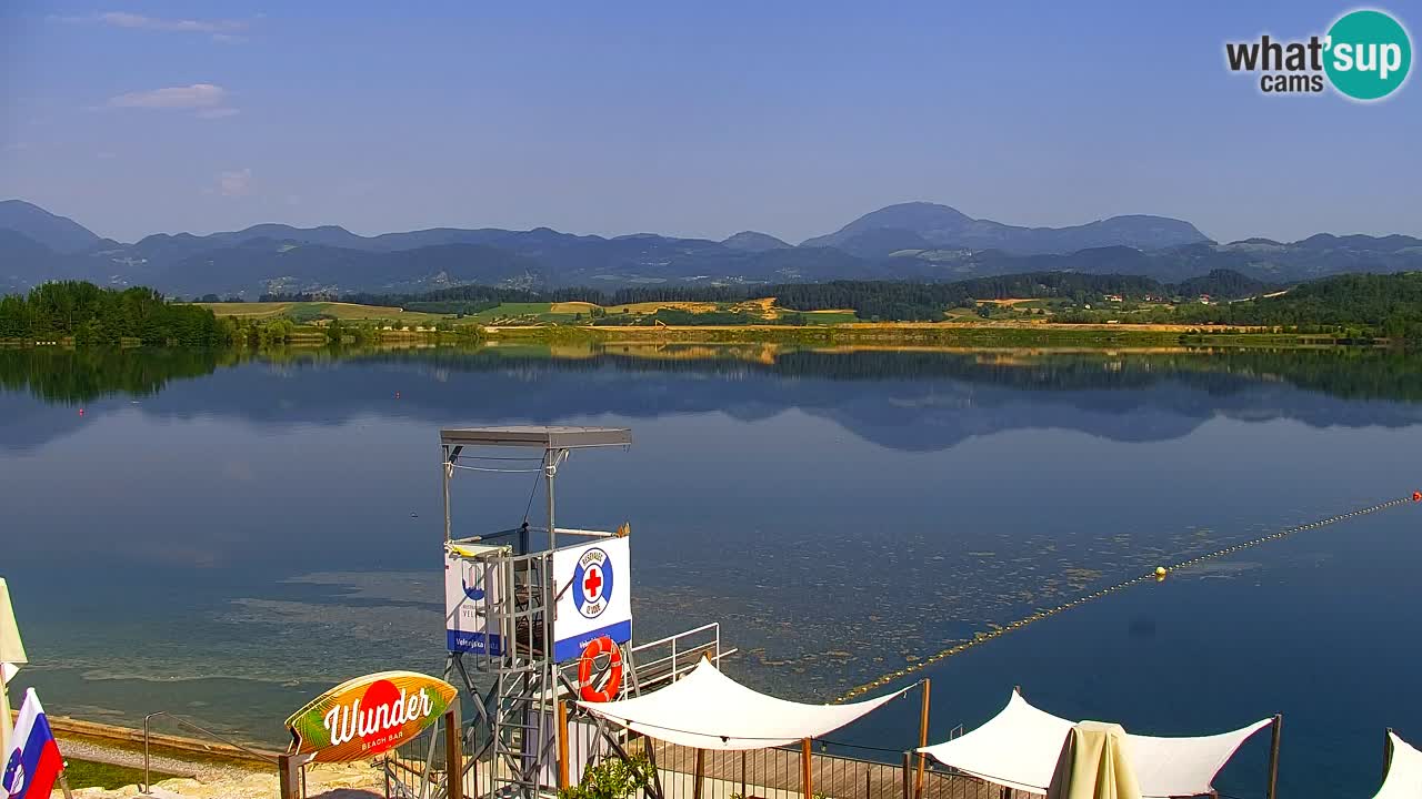 Web kamera Velenjsko jezero – Plaža Velenje uživo