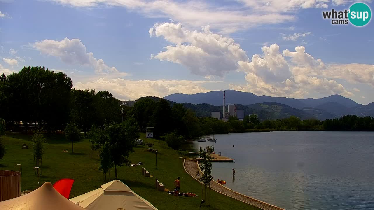 Webcam lago Velenje – Vista en directo desde Velenje Beach