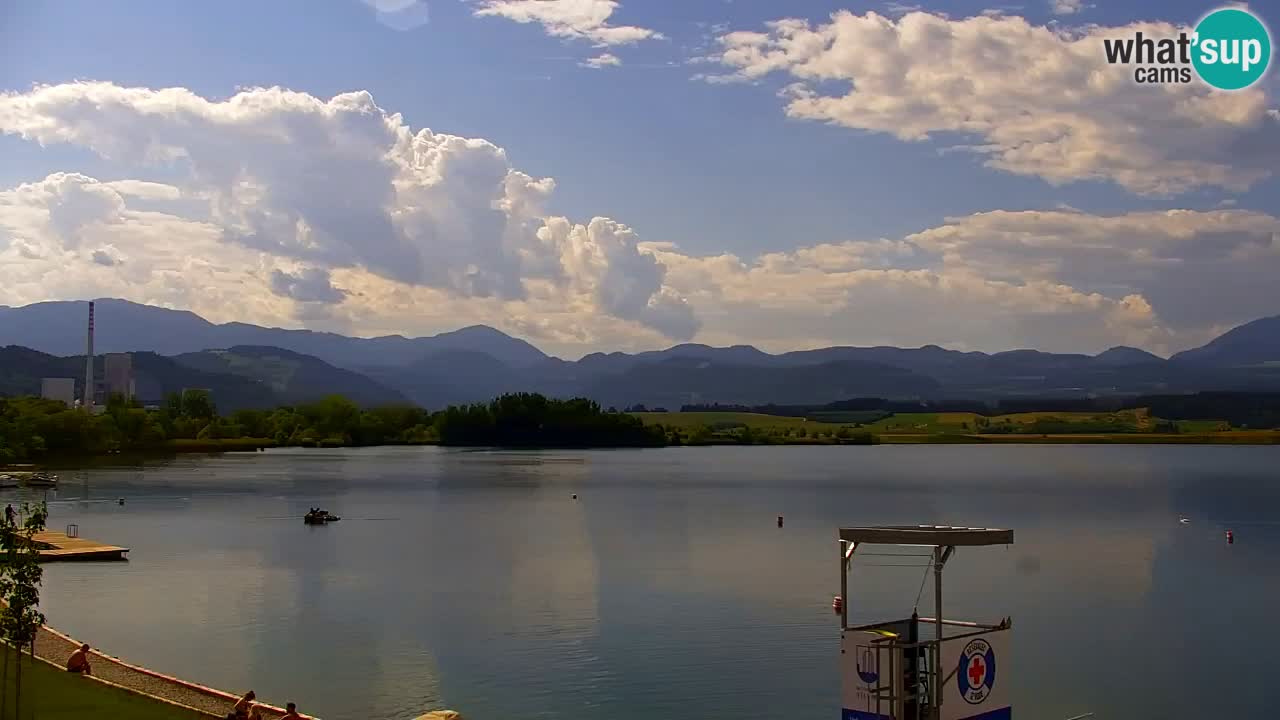 Webcam lago Velenje – Vista en directo desde Velenje Beach