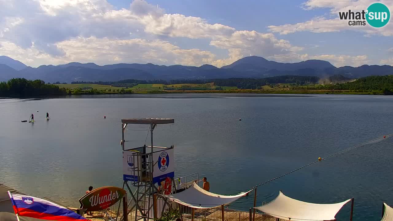 Webcam lac de Velenje – Vue en direct depuis Velenje Beach