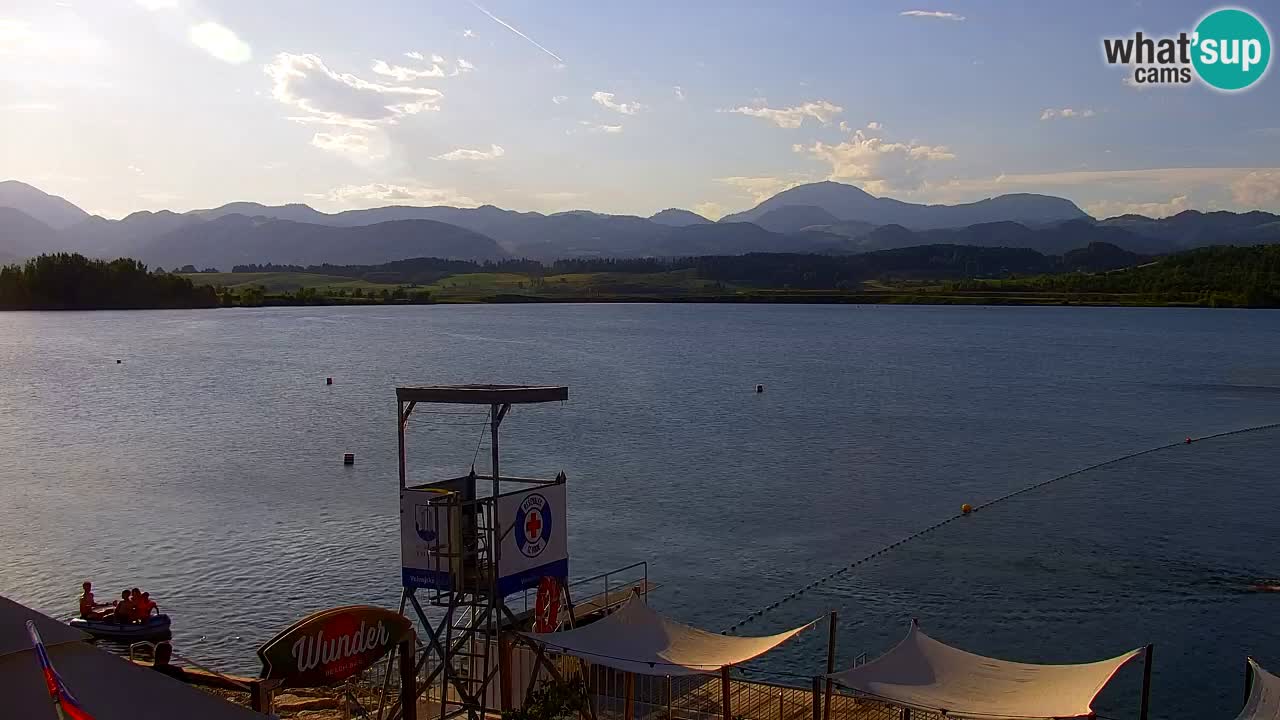 Web kamera Velenjsko jezero – Plaža Velenje uživo