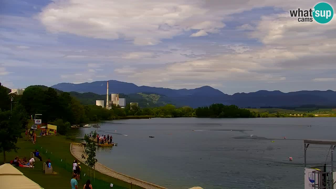Webcam lago Velenje – Vista en directo desde Velenje Beach