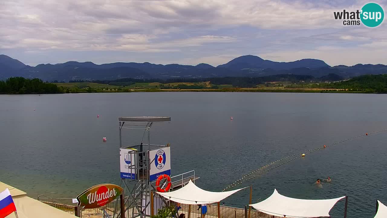 Webcam lac de Velenje – Vue en direct depuis Velenje Beach