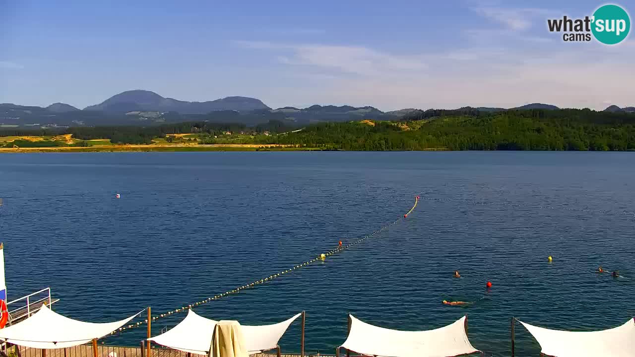 Webcam lac de Velenje – Vue en direct depuis Velenje Beach