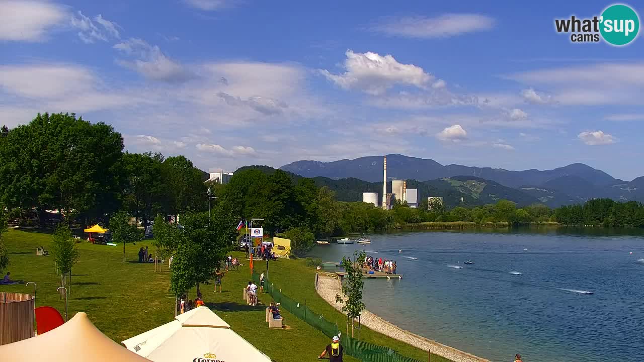 Webcam lac de Velenje – Vue en direct depuis Velenje Beach