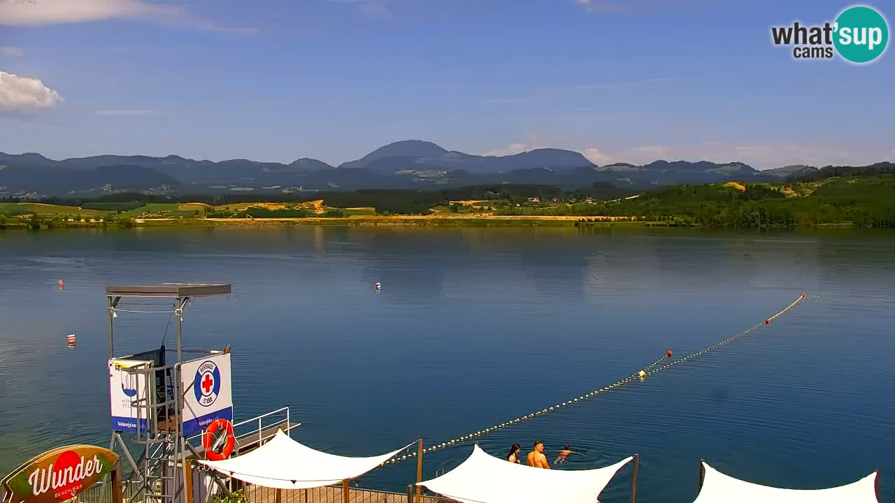 Webcam lac de Velenje – Vue en direct depuis Velenje Beach