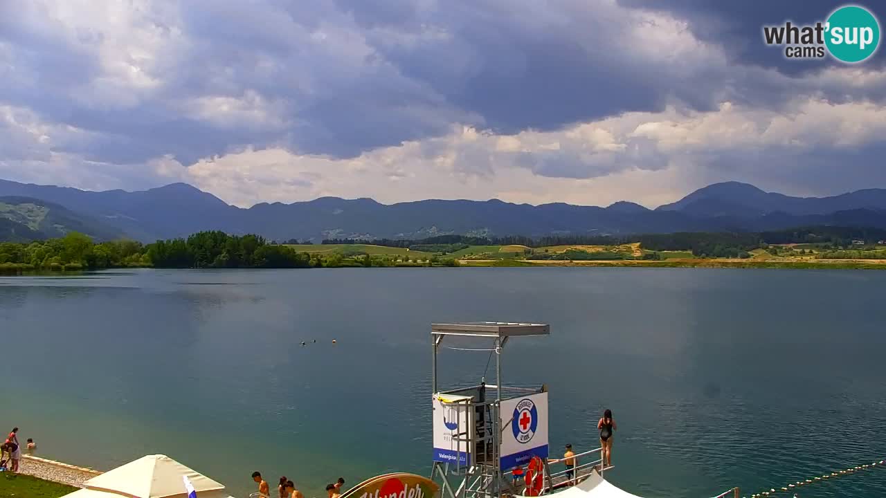 Webcam lago Velenje – Vista en directo desde Velenje Beach