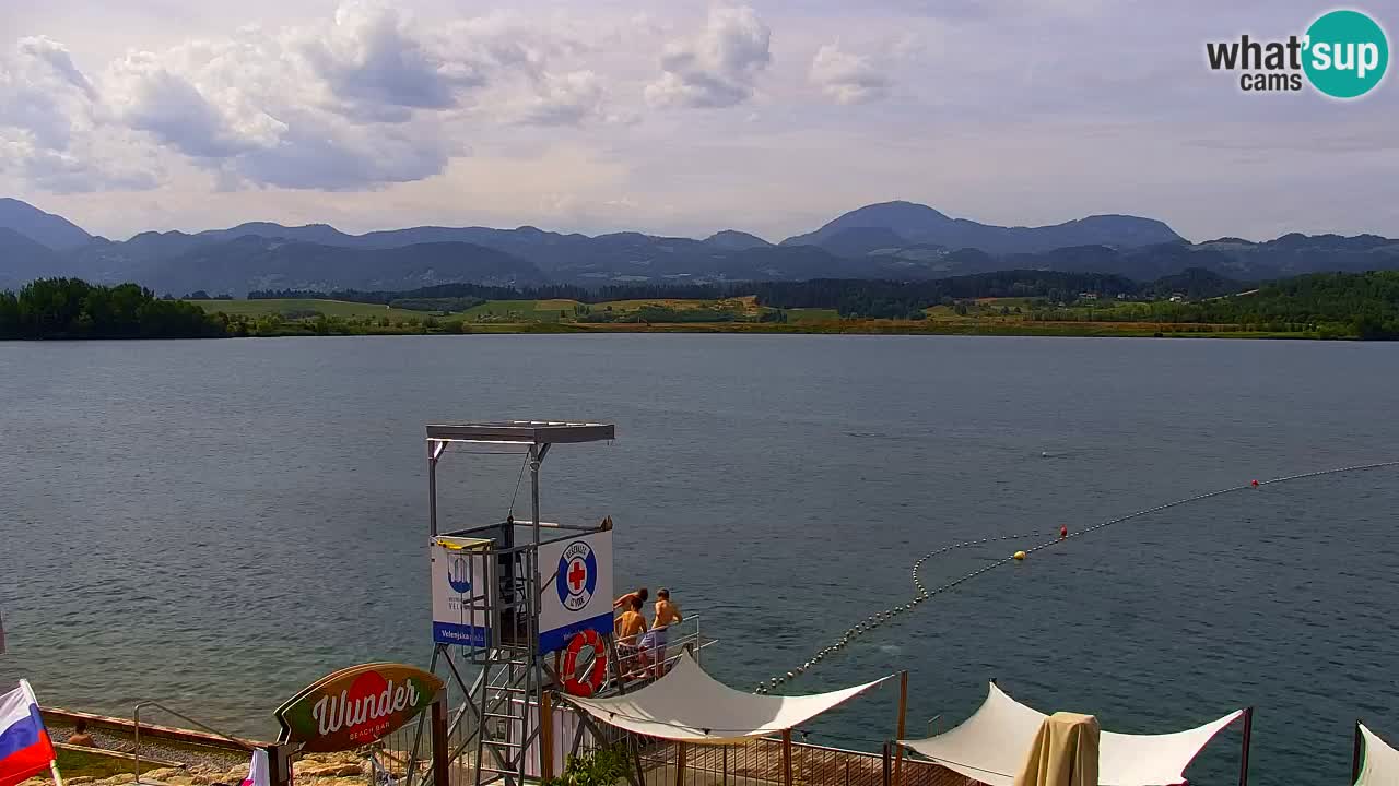 Webcam lac de Velenje – Vue en direct depuis Velenje Beach