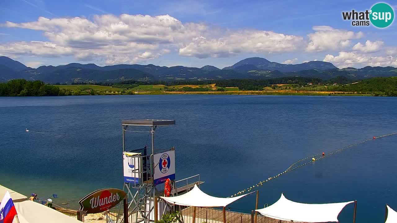 Web kamera Velenjsko jezero – Plaža Velenje uživo