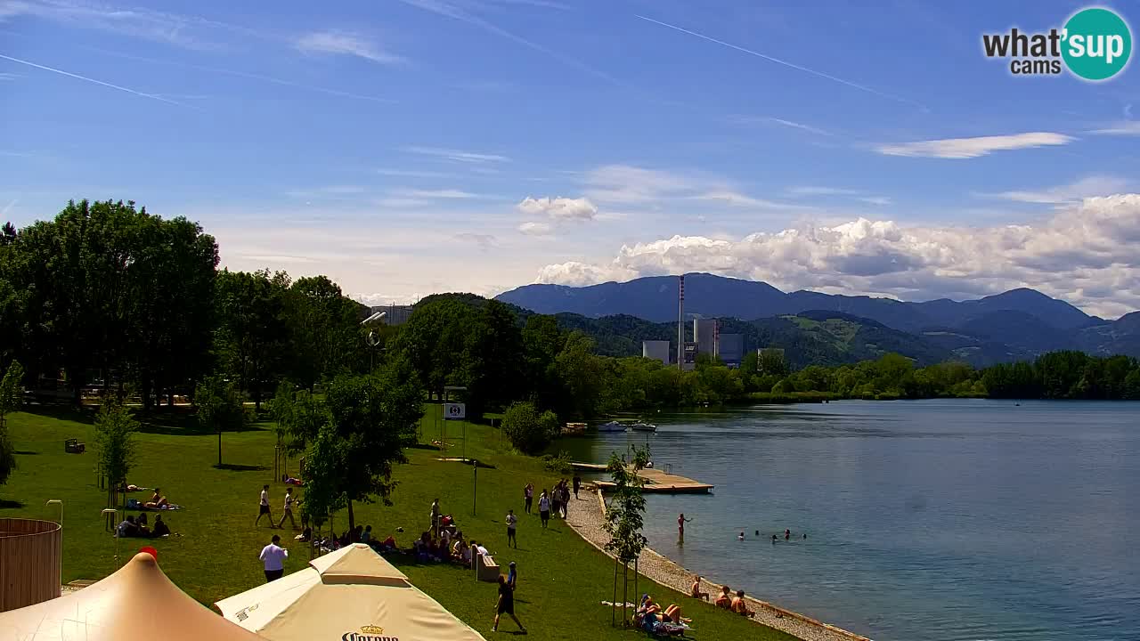 Webcam lago Velenje – Vista en directo desde Velenje Beach