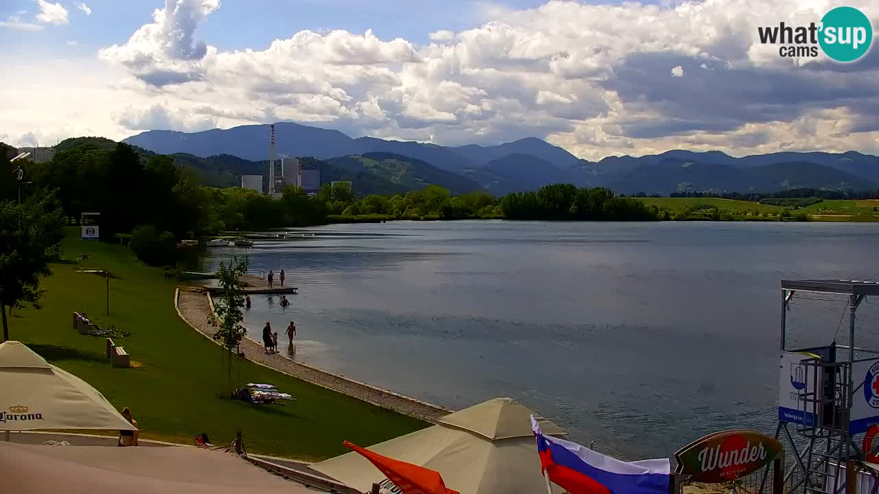 Webcam Lago di Velenje – Spiaggia di Velenje in diretta