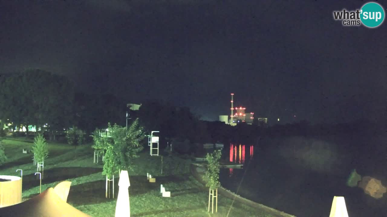 Webcam lago Velenje – Vista en directo desde Velenje Beach