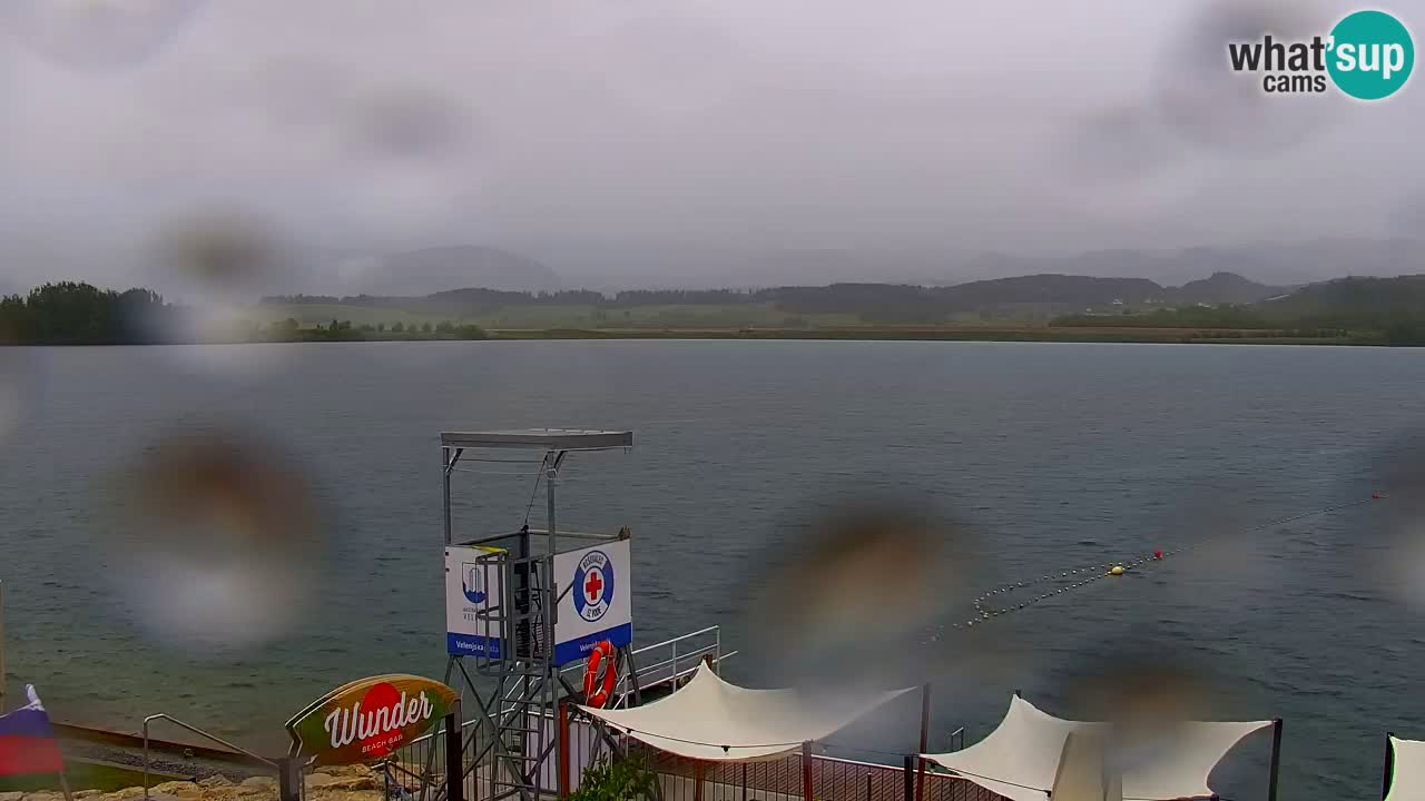 Webcam lac de Velenje – Vue en direct depuis Velenje Beach