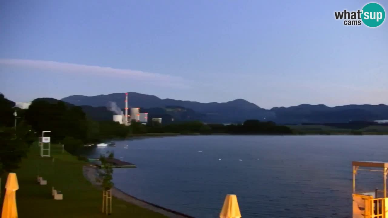 Web kamera Velenjsko jezero – Plaža Velenje uživo