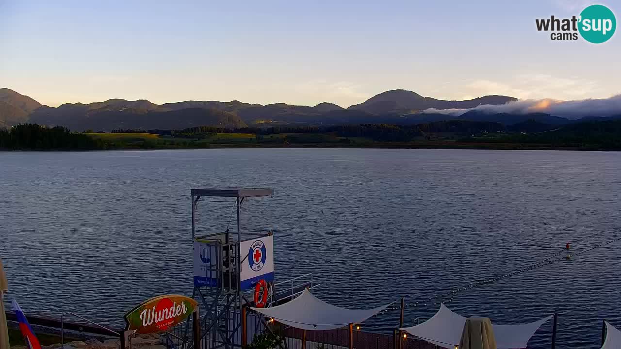 Webcam lac de Velenje – Vue en direct depuis Velenje Beach