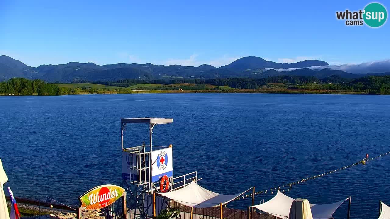 Web kamera Velenjsko jezero – Plaža Velenje uživo