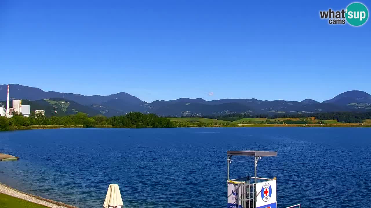 Webcam Lago di Velenje – Spiaggia di Velenje in diretta
