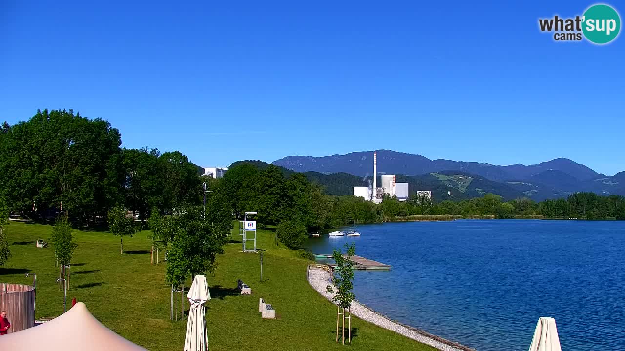 Webcam lago Velenje – Vista en directo desde Velenje Beach