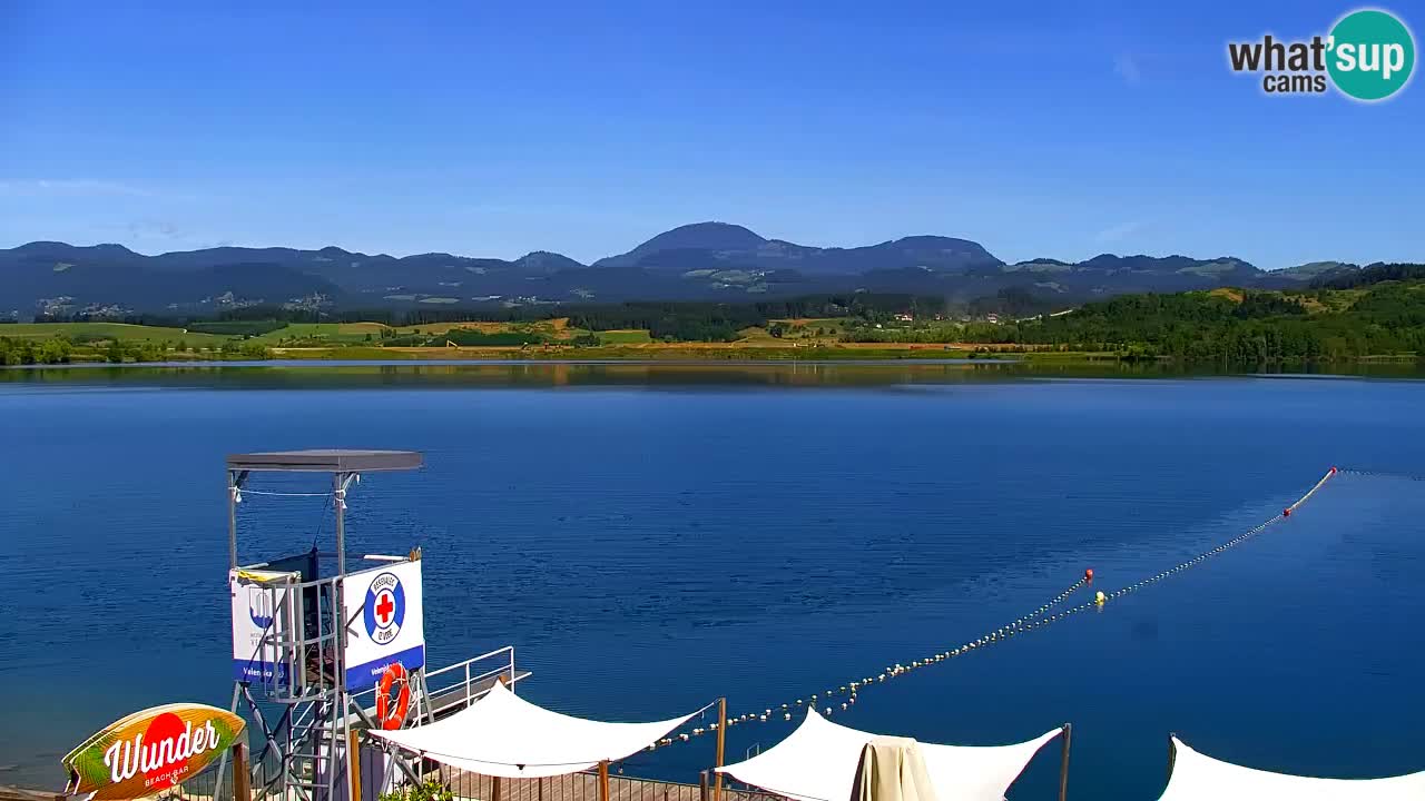 Webcam lac de Velenje – Vue en direct depuis Velenje Beach