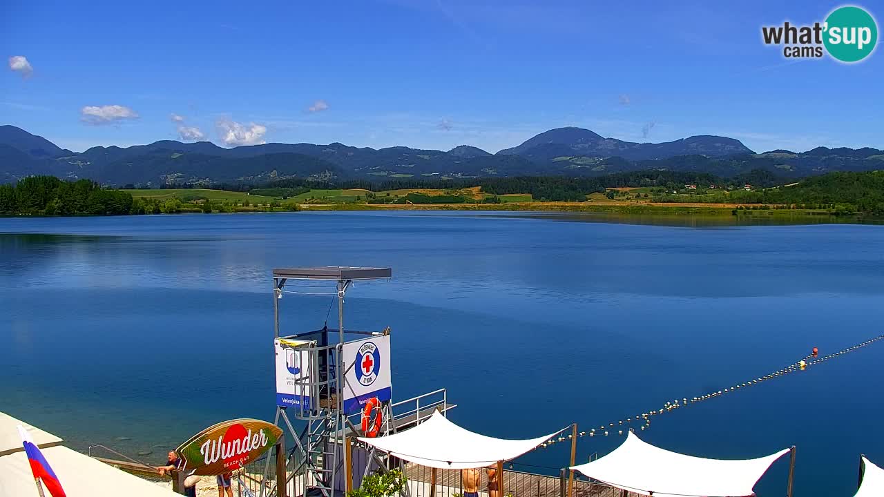 Web kamera Velenjsko jezero – Plaža Velenje uživo