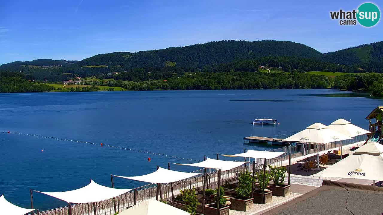Webcam lago Velenje – Vista en directo desde Velenje Beach