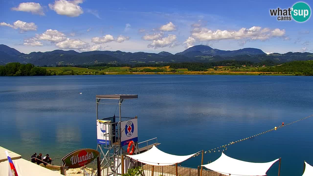Webcam lago Velenje – Vista en directo desde Velenje Beach