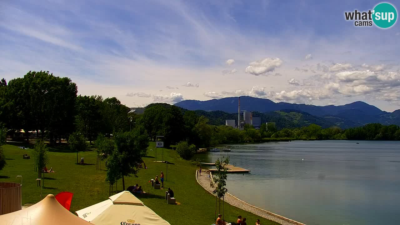 Webcam lac de Velenje – Vue en direct depuis Velenje Beach