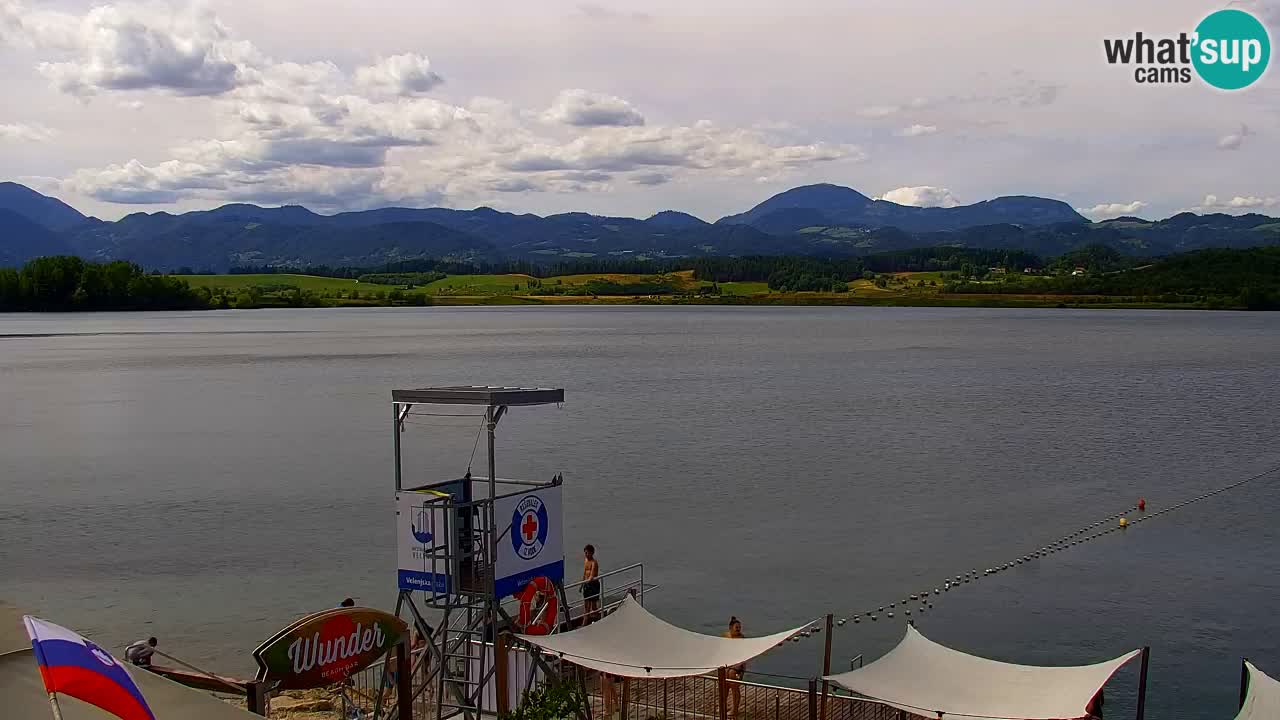Web kamera Velenjsko jezero – Plaža Velenje uživo